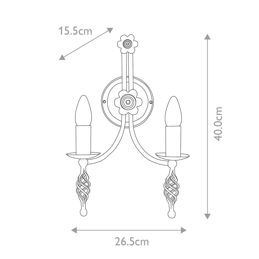 Elstead - Wall light BELFRY 2xE14/60W/230V
