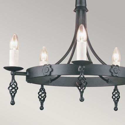 Elstead - Chandelier on a chain BELFRY 5xE14/60W/230V
