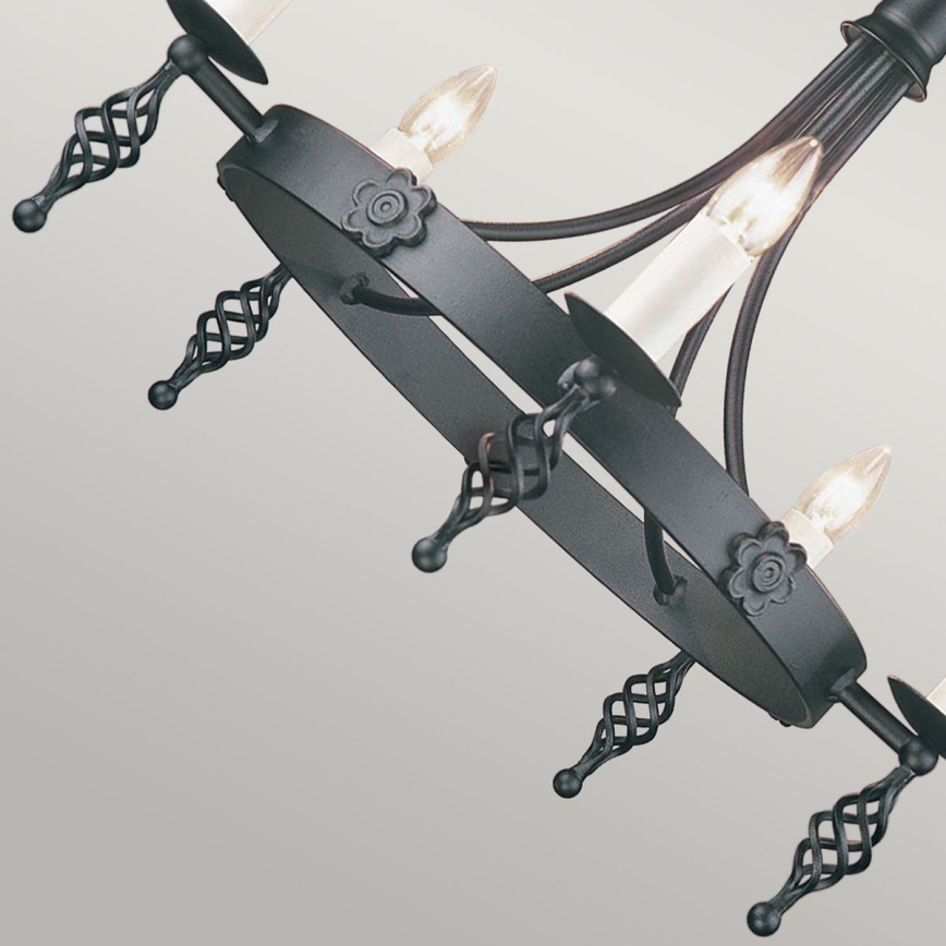Elstead - Chandelier on a chain BELFRY 5xE14/60W/230V