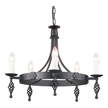 Elstead - Chandelier on a chain BELFRY 5xE14/60W/230V