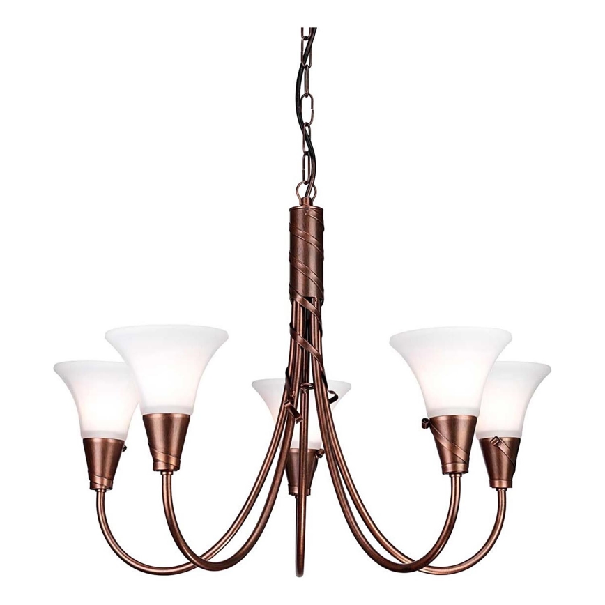 Elstead - Chandelier on a chain EMILY 5xE14/40W/230V