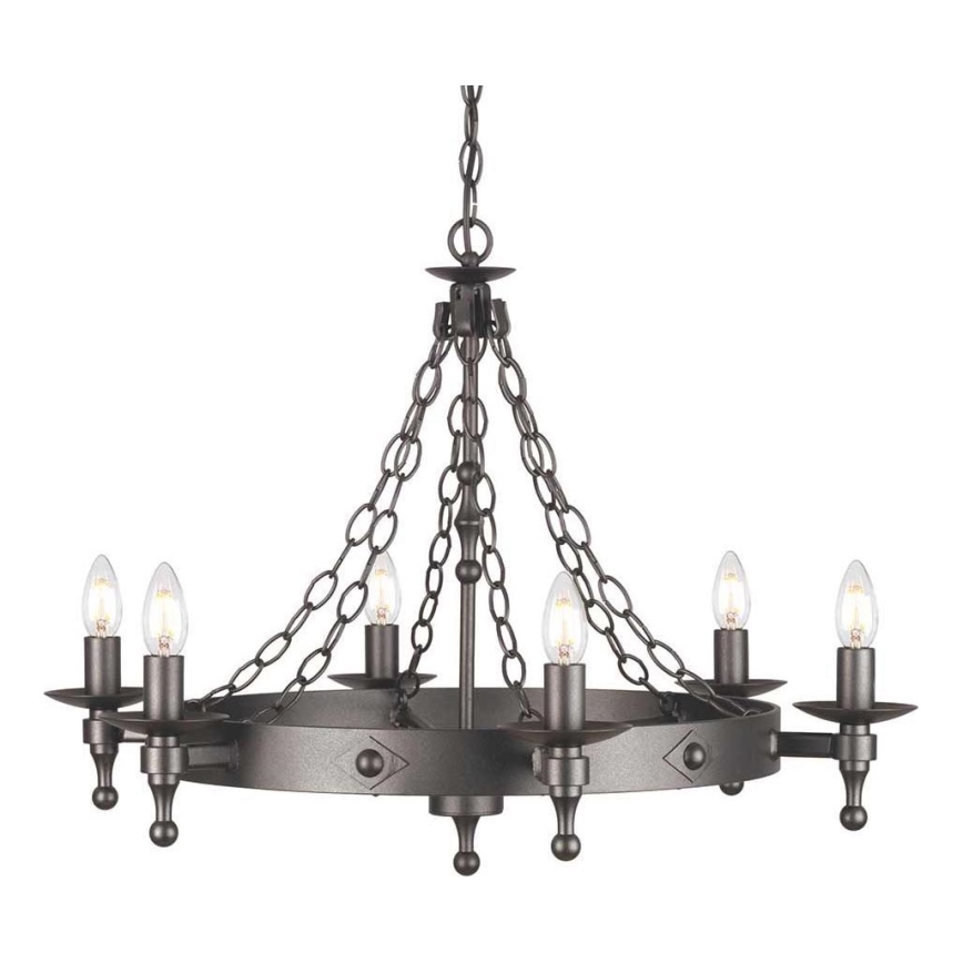 Elstead - Chandelier on a chain WARWICK 6xE14/60W/230V