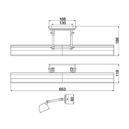 Elstead - CHAWTON Picture Light 4xE14/40W/230V Bronze
