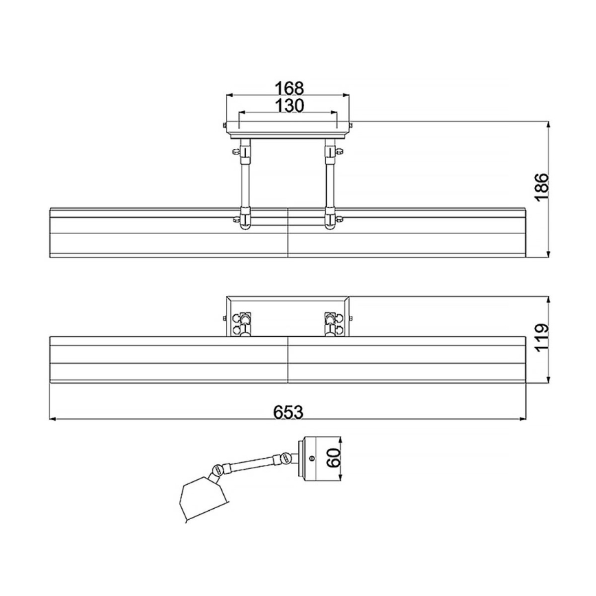 Elstead - CHAWTON Picture Light 4xE14/40W/230V Bronze