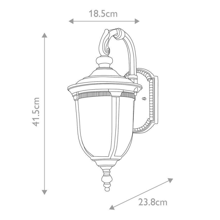 Elstead - Outdoor wall light CLEVELAND 1xE27/60W/230V IP44