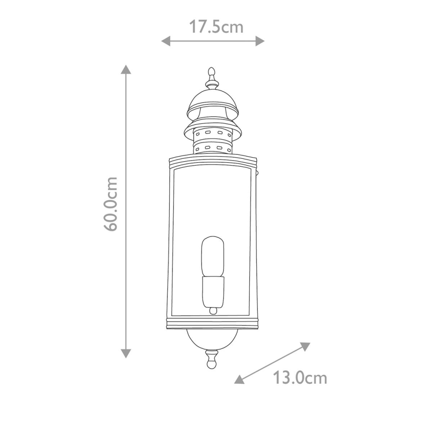 Elstead - Outdoor wall light DOWNING STREET 1xE27/60W/230V IP44