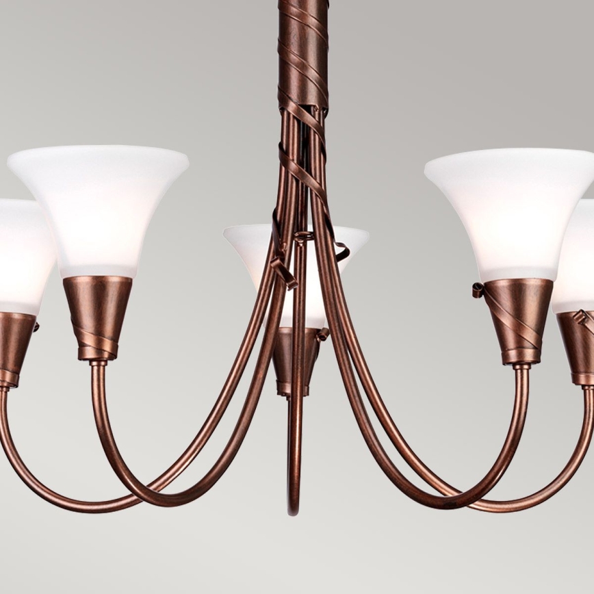 Elstead - Chandelier on a chain EMILY 5xE14/40W/230V