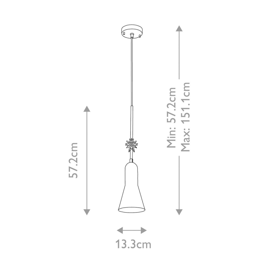Elstead - Chandelier on a string ETOILE 1xE27/60W/230V d. 13,3 cm gold