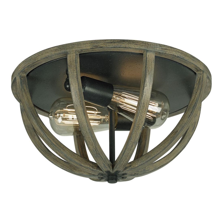 Elstead FE-ALLIER-F-WW - Ceiling light ALLIER 2xE27/60W/230V oak