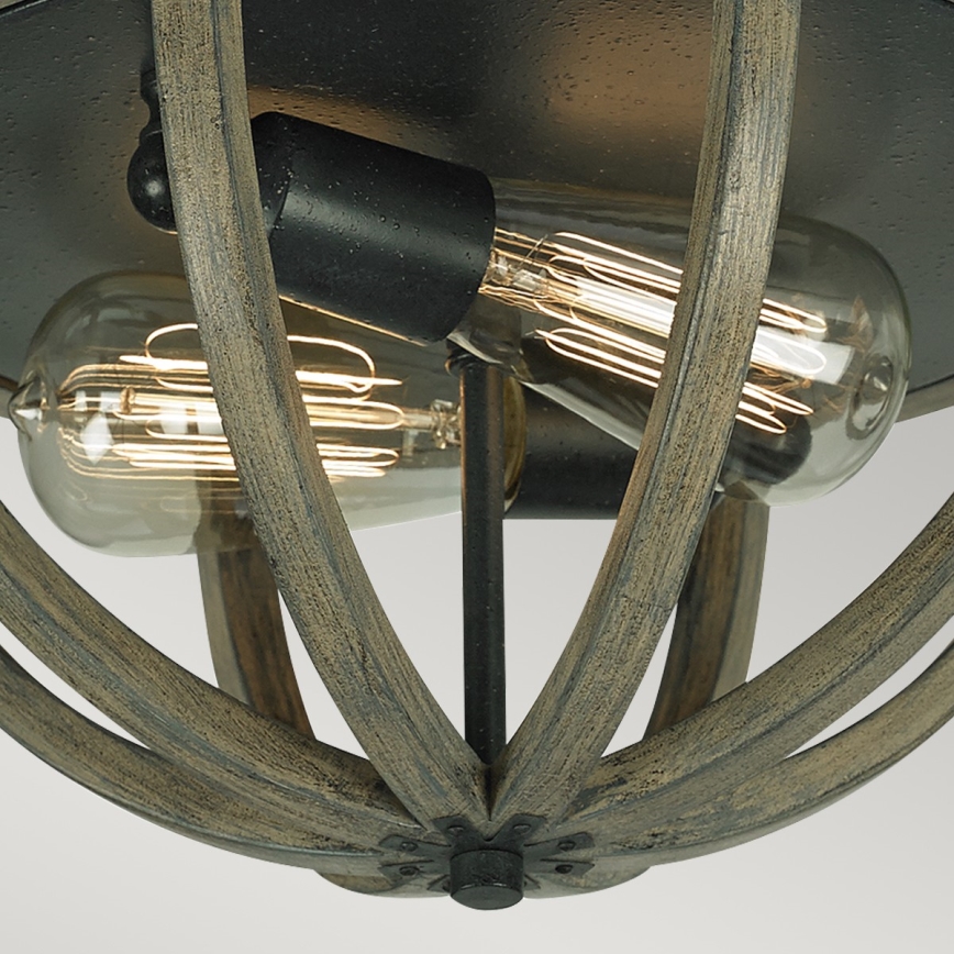 Elstead FE-ALLIER-F-WW - Ceiling light ALLIER 2xE27/60W/230V oak