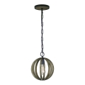 Elstead FE-ALLIER-P-WW - Chandelier on a chain ALLIER 1xE27/60W/230V oak