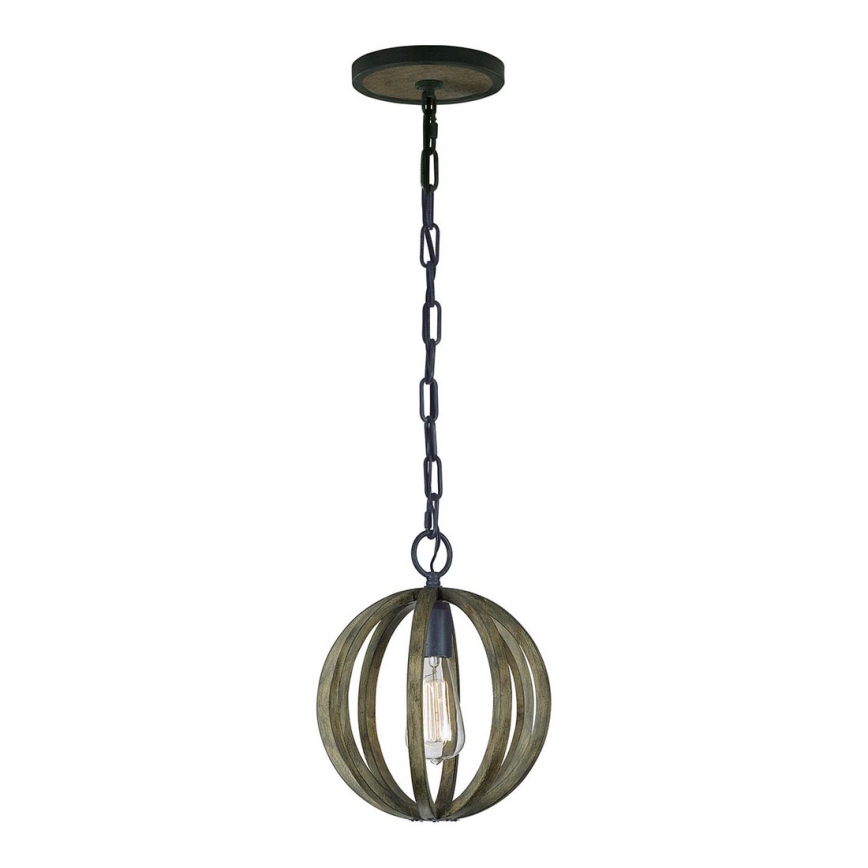 Elstead FE-ALLIER-P-WW - Chandelier on a chain ALLIER 1xE27/60W/230V oak