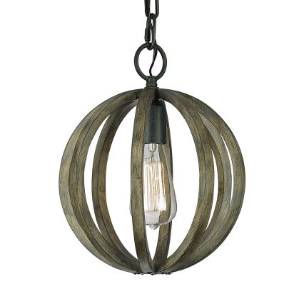 Elstead FE-ALLIER-P-WW - Chandelier on a chain ALLIER 1xE27/60W/230V oak