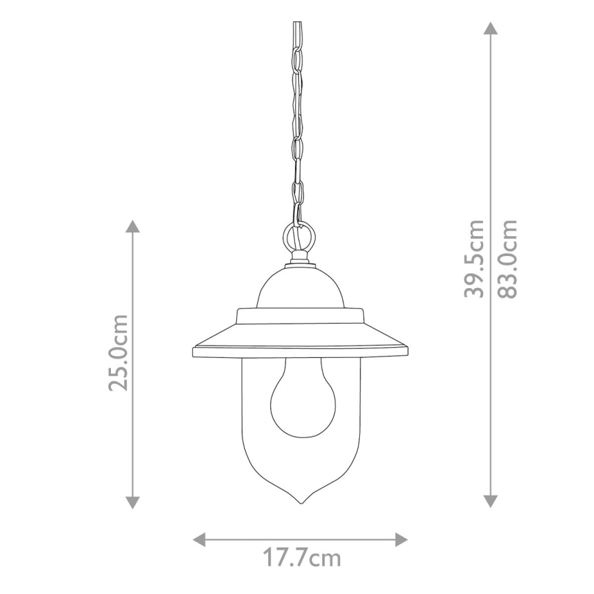 Elstead FE-ALLIER-P-WW - Chandelier on a chain ALLIER 1xE27/60W/230V oak