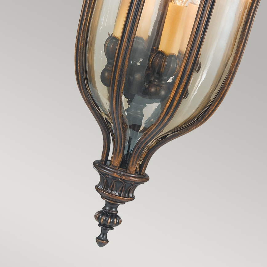 Elstead FE-BATONRG8 - Outdoor chandelier BATON 4xE14/60W/230V IP44