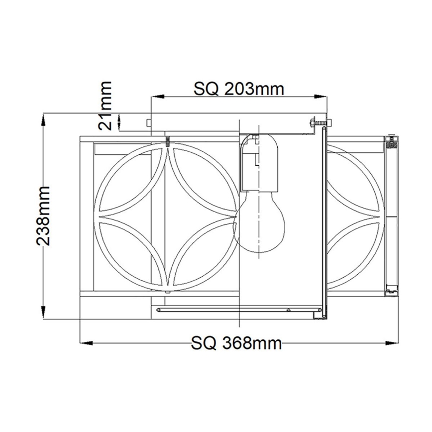 Elstead FE-REMY-F - Ceiling light REMY 2xE27/60W/230V