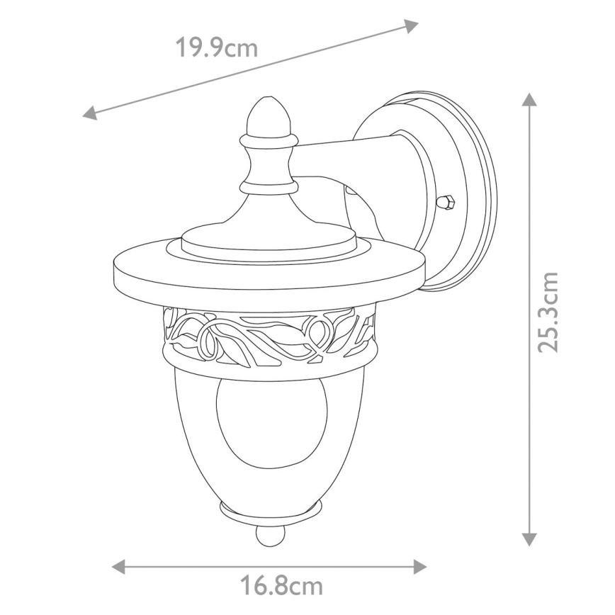 Elstead GZH-BF2 - Outdoor wall light BURFORD 1xE27/60W/230V IP44