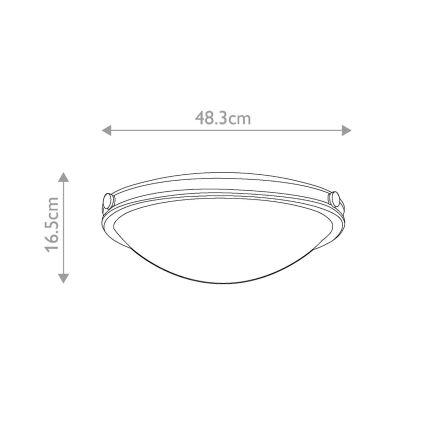Elstead HK-COLLIER-F-M - Ceiling light COLLIER 3xE27/60W/230V