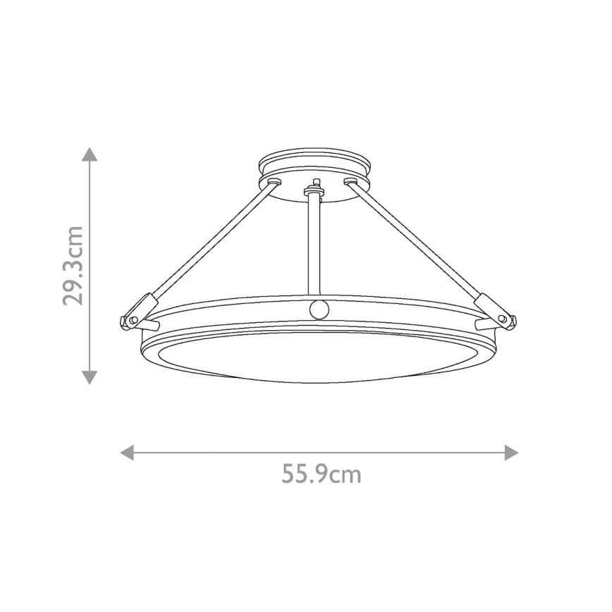 Elstead HK-COLLIER-SF-M - Surface-mounted chandelier COLLIER 4xE14/60W/230V