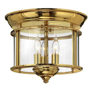Elstead HK-GENTRY-F-PB - Ceiling light GENTRY 3xE14/40W/230V gold