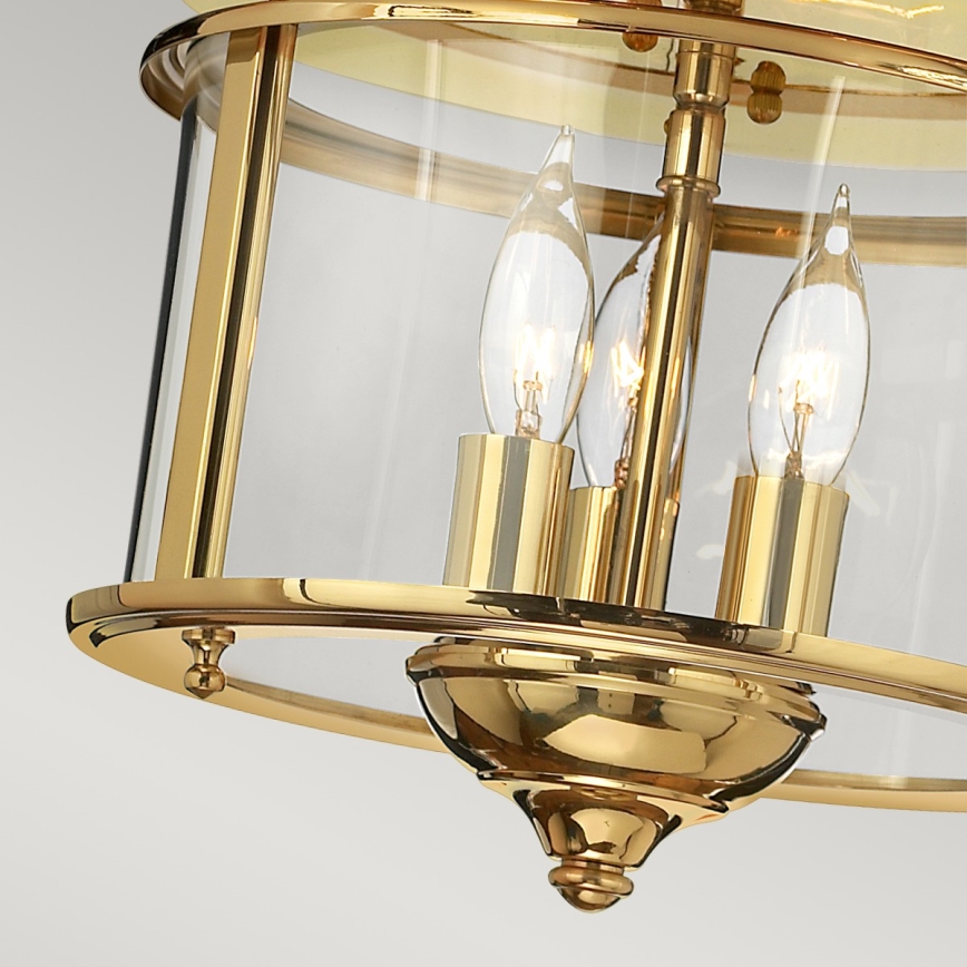 Elstead HK-GENTRY-F-PB - Ceiling light GENTRY 3xE14/40W/230V gold