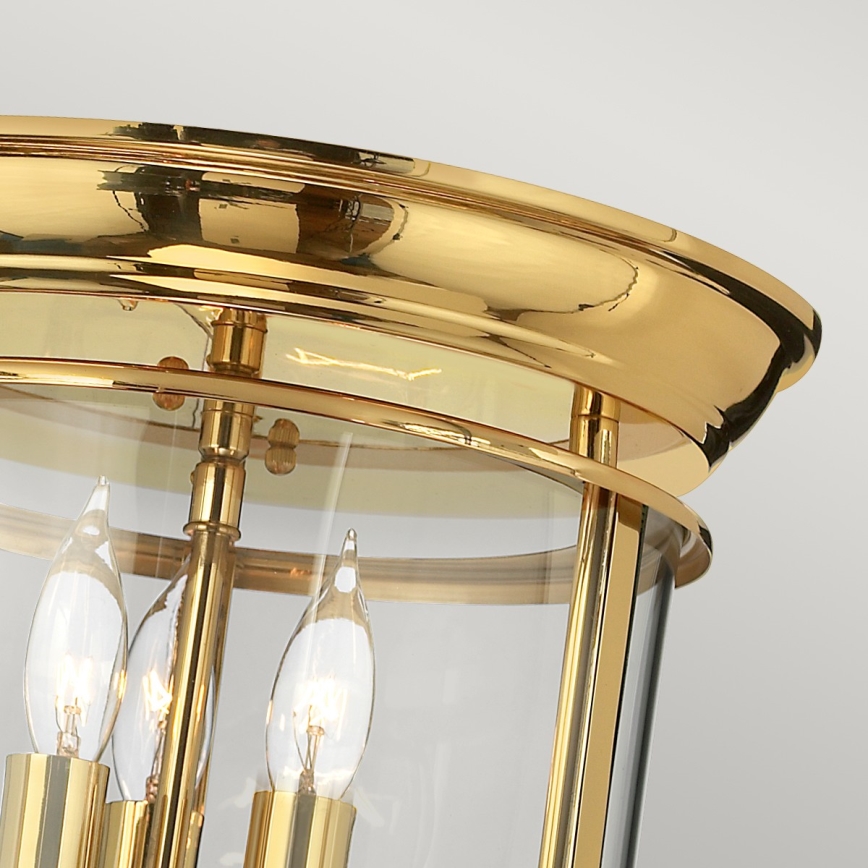 Elstead HK-GENTRY-F-PB - Ceiling light GENTRY 3xE14/40W/230V gold