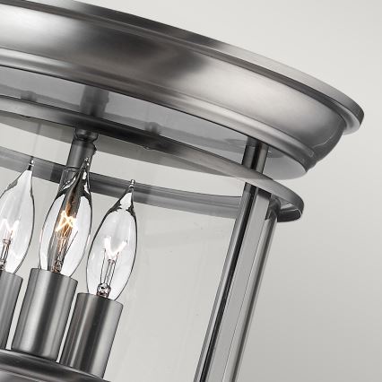 Elstead HK-GENTRY-F-PW - Ceiling light GENTRY 3xE14/40W/230V grey