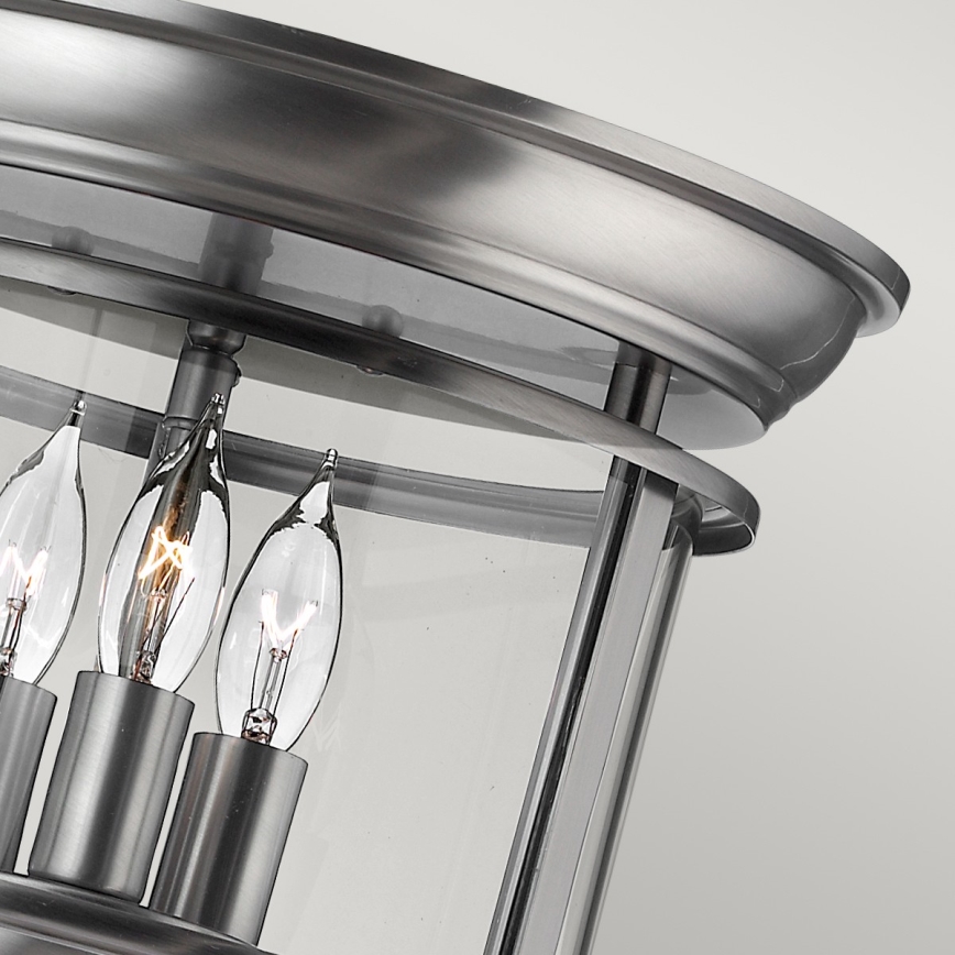 Elstead HK-GENTRY-F-PW - Ceiling light GENTRY 3xE14/40W/230V grey