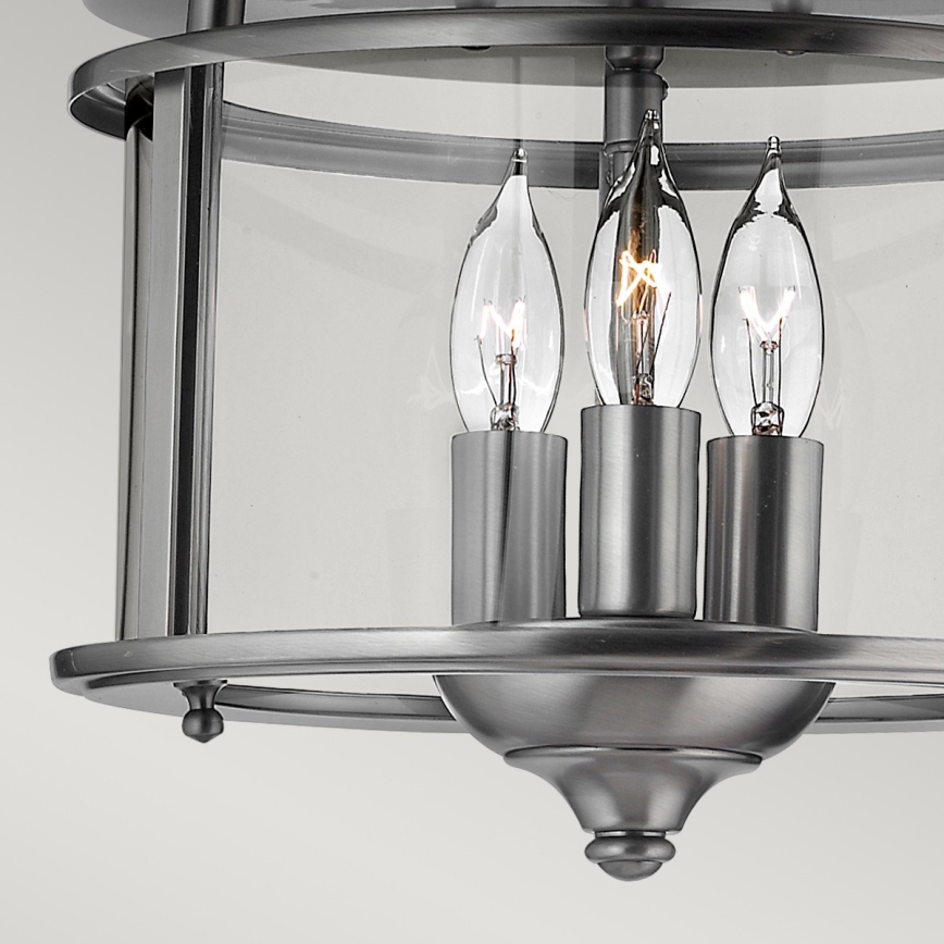 Elstead HK-GENTRY-F-PW - Ceiling light GENTRY 3xE14/40W/230V grey