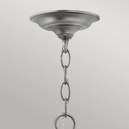 Elstead HK-GENTRY-P-S-PW - Chandelier on a chain GENTRY 3xE14/60W/230V