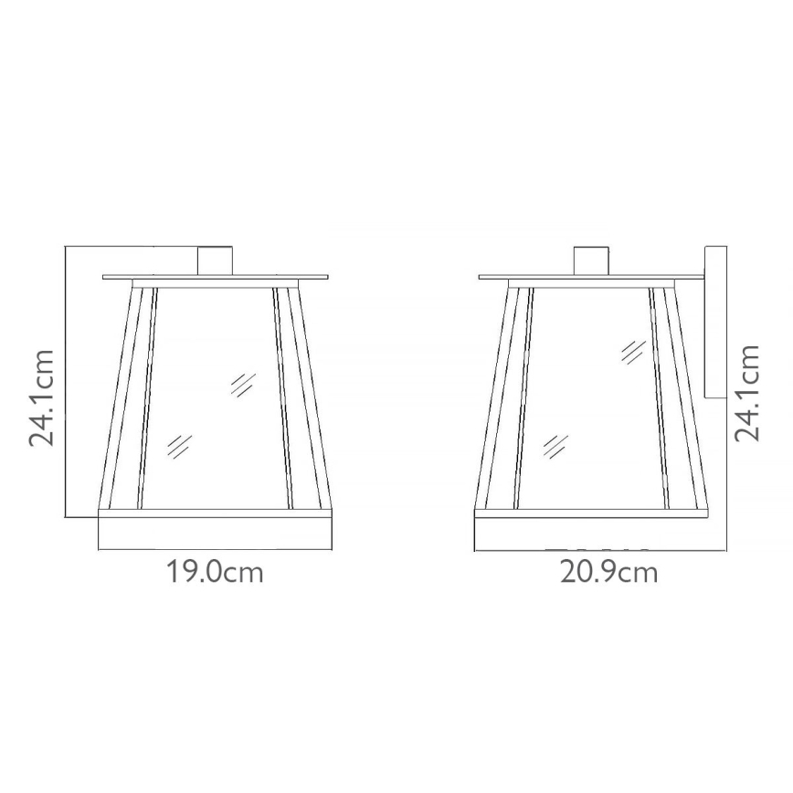 Elstead HK-WALKER2-S - Outdoor wall light WALKER 1xE27/100W/230V IP44