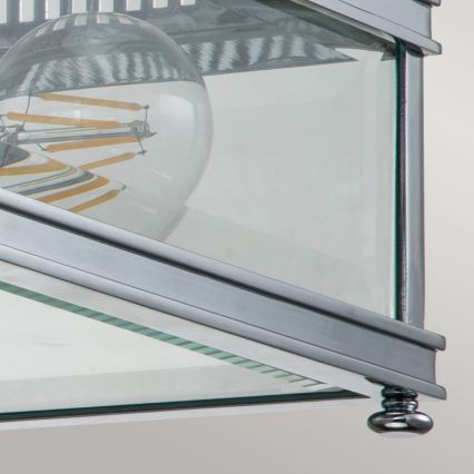 Elstead - Outdoor ceiling light HOLBORN 2xE27/60W/230V IP44 polished chrome