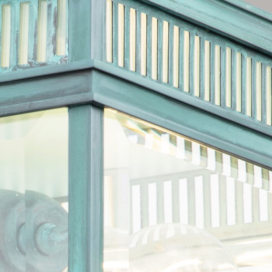 Elstead - HOLBORN Outdoor Ceiling Light 2×E27/60W/230V IP44, Turquoise