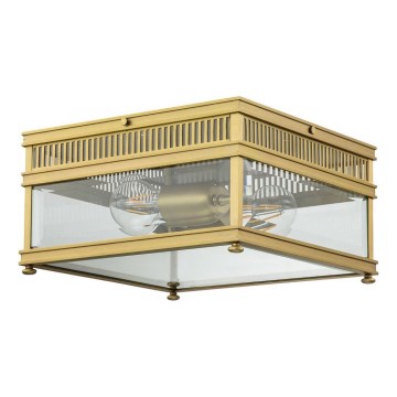 Elstead - HOLBORN Outdoor Ceiling Light 2xE27/60W/230V IP44 Gold