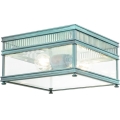 Elstead - HOLBORN Outdoor Ceiling Light 2×E27/60W/230V IP44, Turquoise