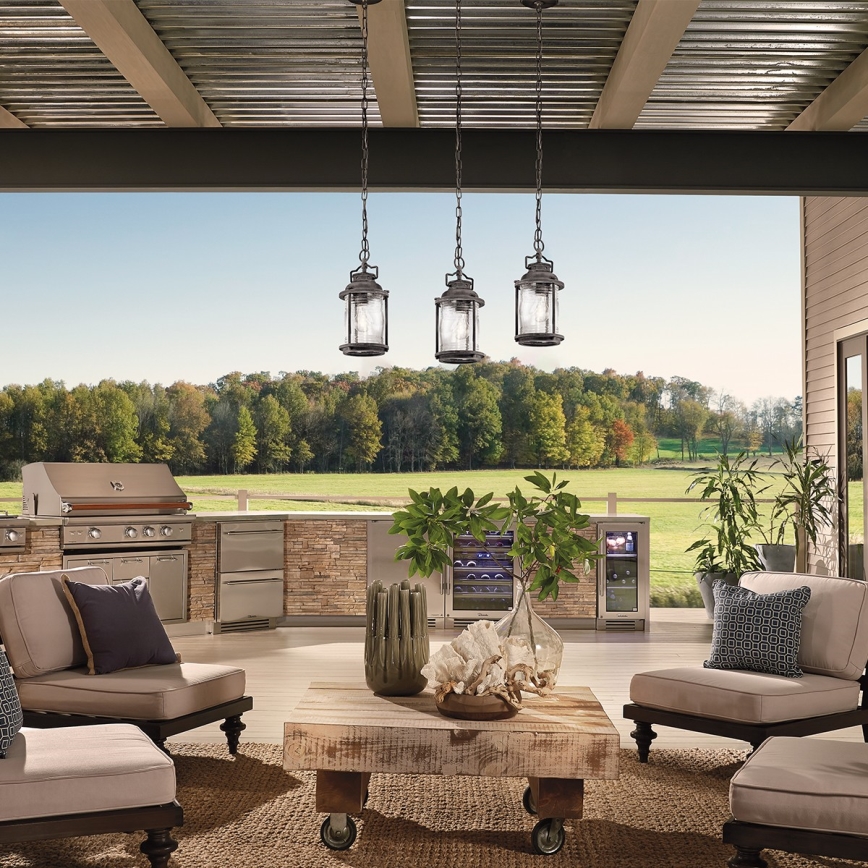 Elstead KL-ASHLANDBAY8-S - Outdoor chandelier ASHLAND 1xE27/60W/230V IP44