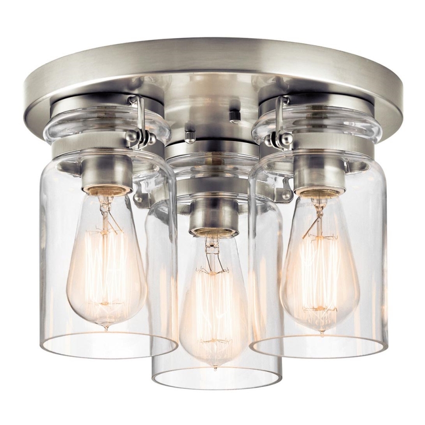 Elstead KL-BRINLEY-F-NI - Ceiling light BRINLEY 3xE27/60W/230V matte chrome