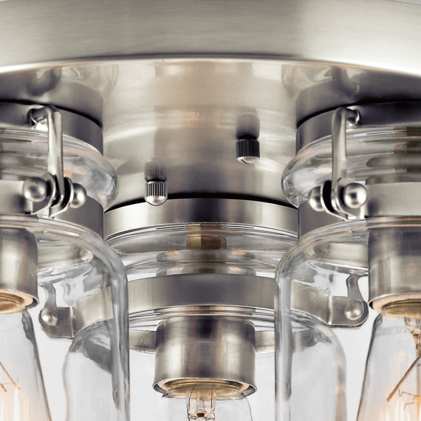 Elstead KL-BRINLEY-F-NI - Ceiling light BRINLEY 3xE27/60W/230V matte chrome