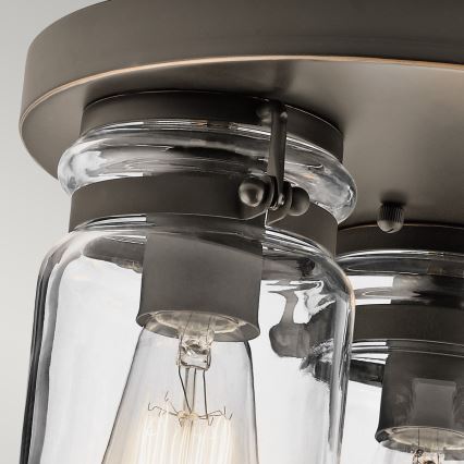 Elstead KL-BRINLEY-F-OZ - Ceiling light BRINLEY 3xE27/60W/230V anthracite