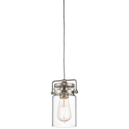 Elstead KL-BRINLEY-MP-NI - Chandelier on a string BRINLEY 1xE27/60W/230V matte chrome