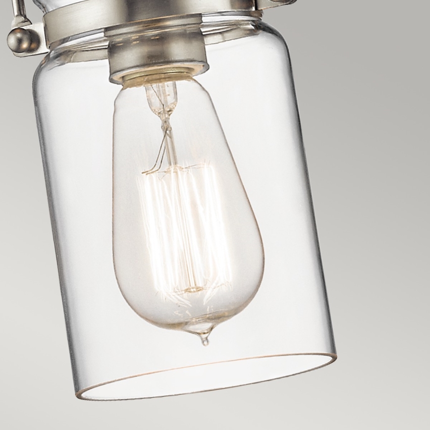 Elstead KL-BRINLEY-MP-NI - Chandelier on a string BRINLEY 1xE27/60W/230V matte chrome