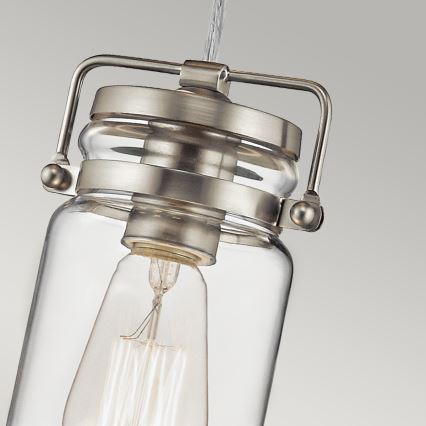 Elstead KL-BRINLEY-MP-NI - Chandelier on a string BRINLEY 1xE27/60W/230V matte chrome