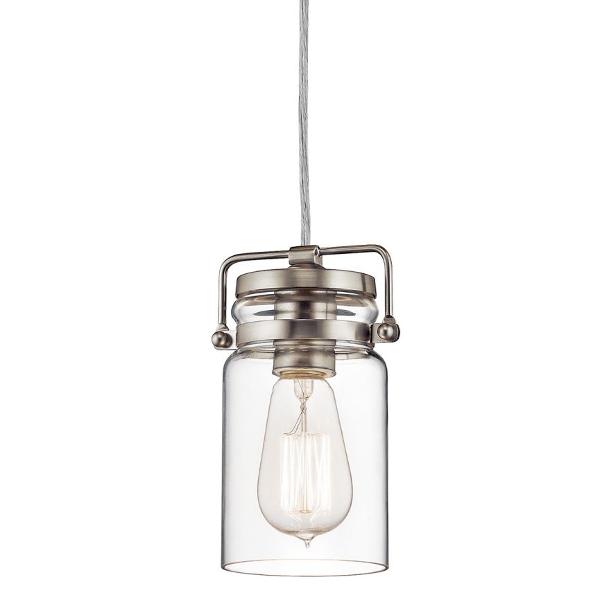Elstead KL-BRINLEY-MP-NI - Chandelier on a string BRINLEY 1xE27/60W/230V matte chrome