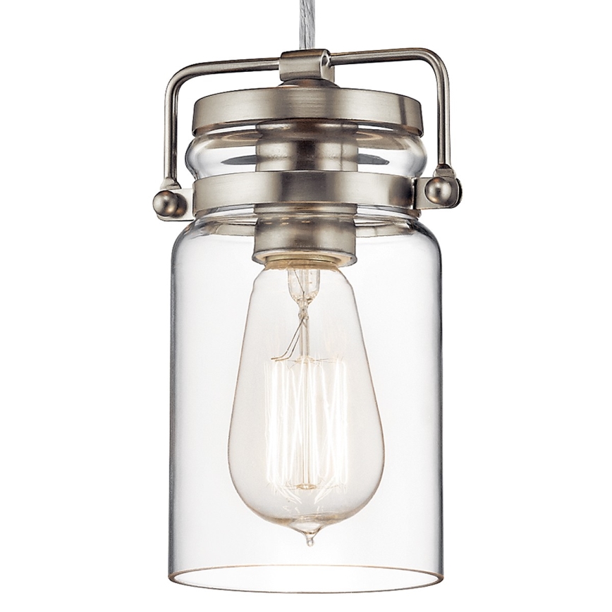 Elstead KL-BRINLEY-MP-NI - Chandelier on a string BRINLEY 1xE27/60W/230V matte chrome