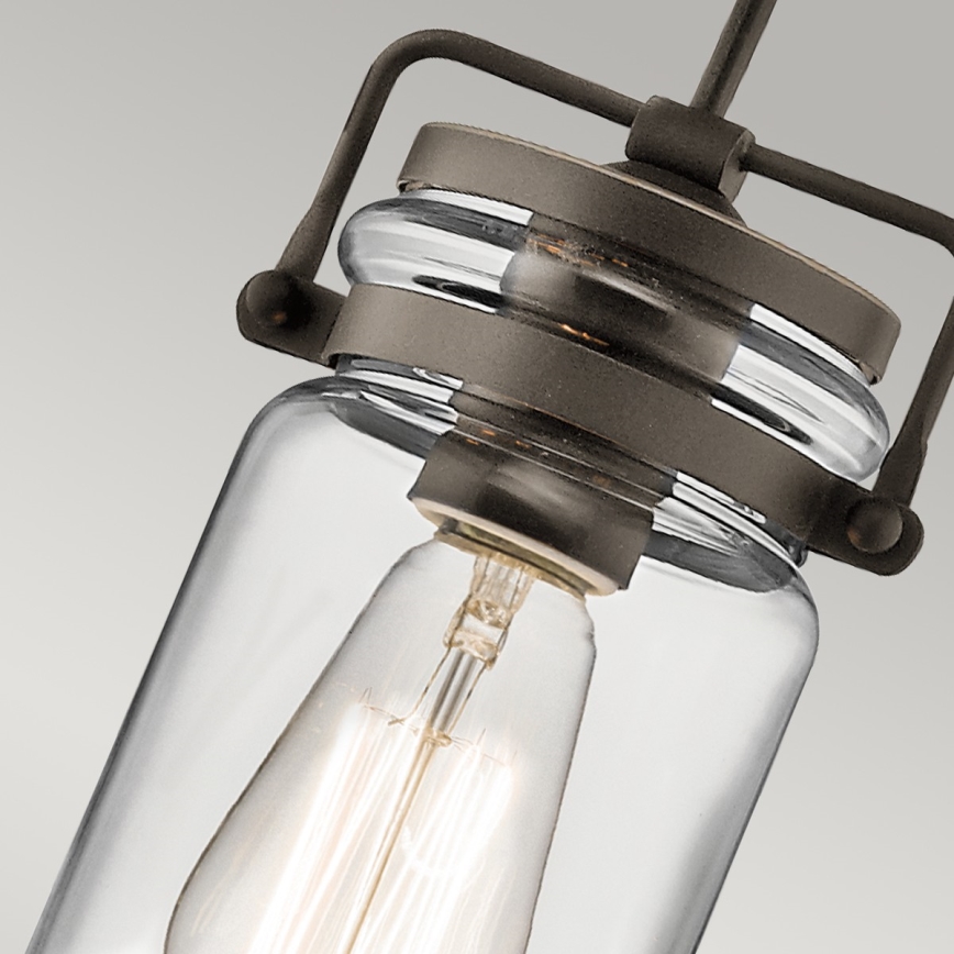 Elstead KL-BRINLEY-MP-OZ - Chandelier on a string BRINLEY 1xE27/60W/230V anthracite