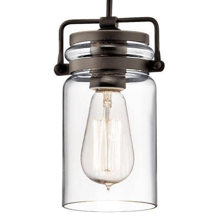 Elstead KL-BRINLEY-MP-OZ - Chandelier on a string BRINLEY 1xE27/60W/230V anthracite