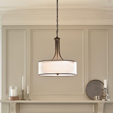 Elstead KL-LACEY-P-L-MB - Chandelier on a chain LACEY 4xE27/60W/230V