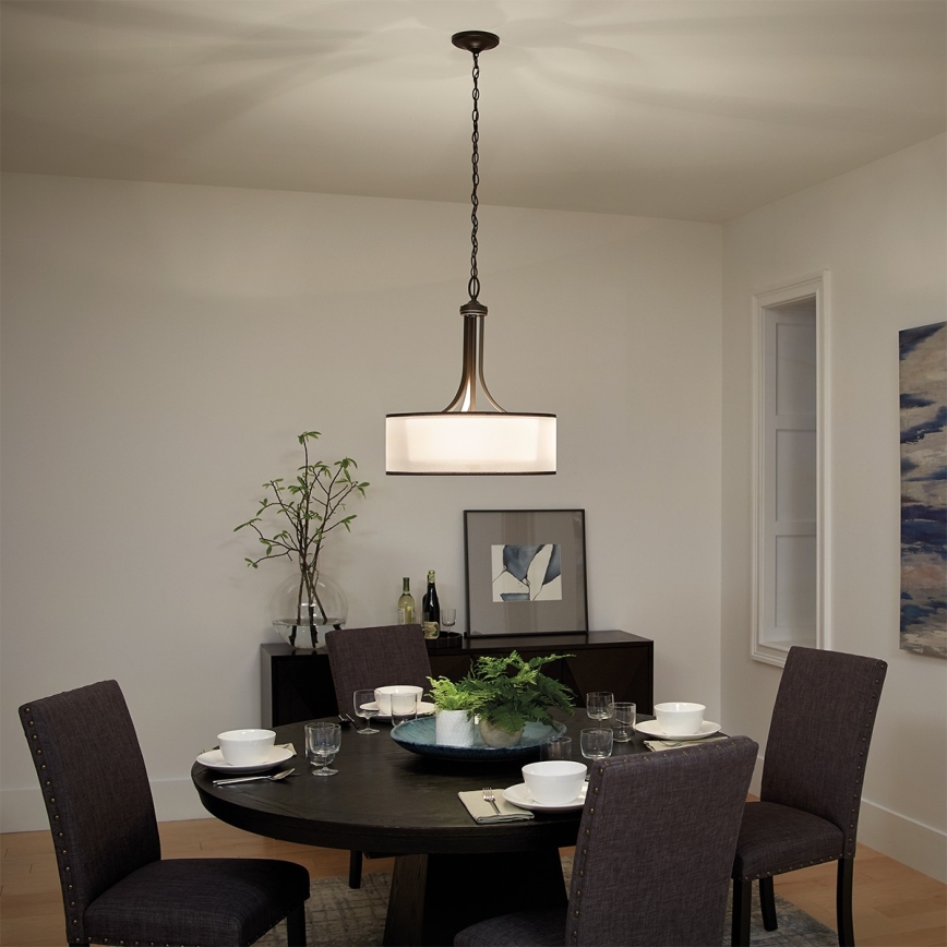 Elstead KL-LACEY-P-L-MB - Chandelier on a chain LACEY 4xE27/60W/230V