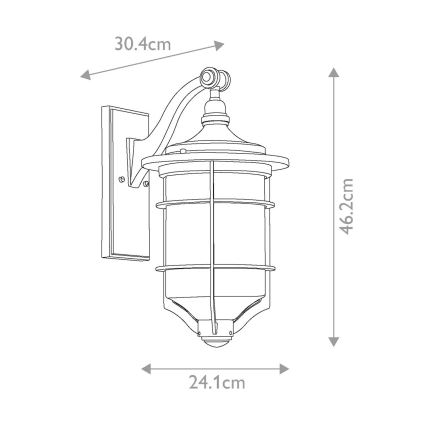 Elstead KL-ROYAL-MARINE2-M - Outdoor wall light ROYAL 1xE27/60W/230V IP44