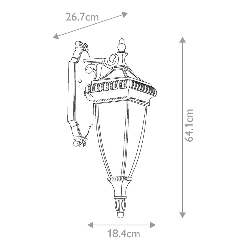 Elstead KL-VENETIAN2-M - Outdoor wall light VENETIAN 2xE14/60W/230V IP44